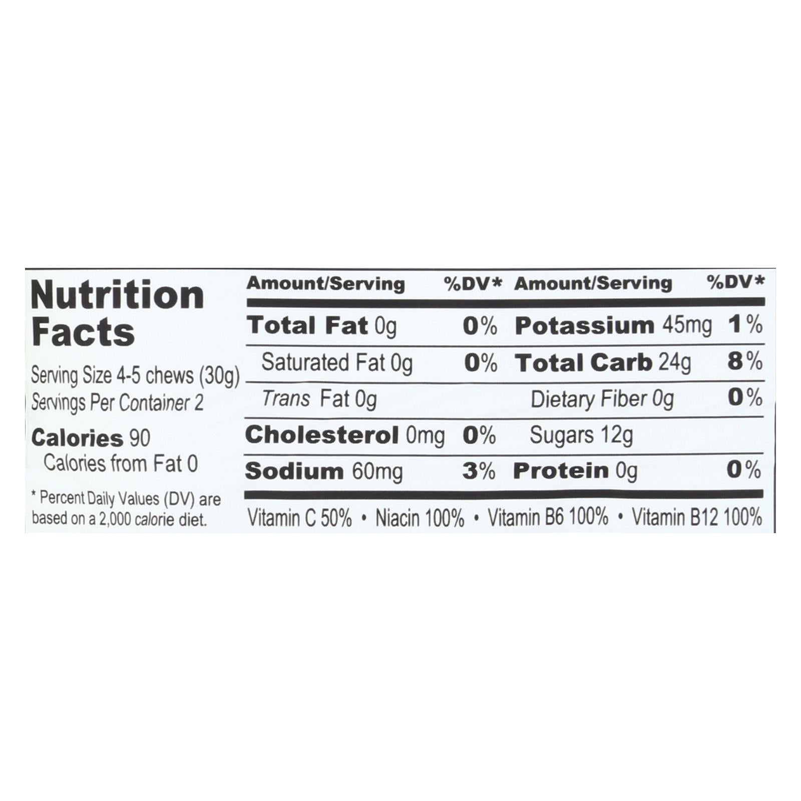 Probar Bolt Energy Chews - Organic Berry Blast - 2.1 Oz - Case Of 12