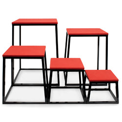 Set Of 5 Plyometric Jump Boxes (12"-18"-24"-30"-36")