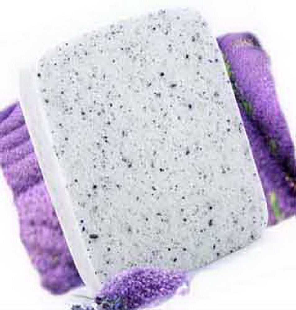 Set Of 2 Facial Cleansing Sponges Soft Powder Wash Pad Make Up Cosmetic Lavender