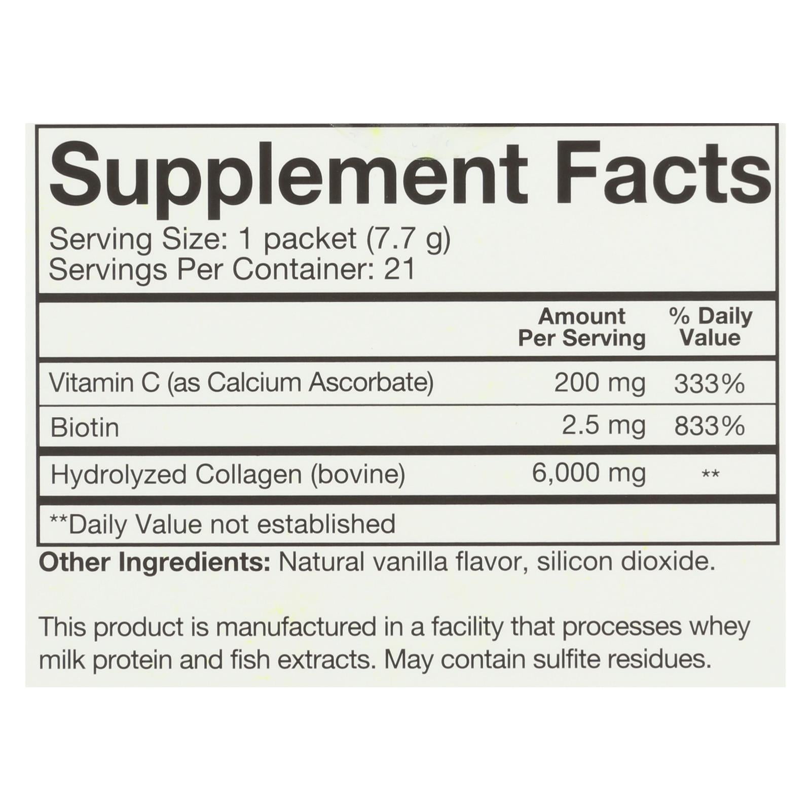 Youtheory Dietary Supplement Collagen Powder  - 1 Each - 21 Ct