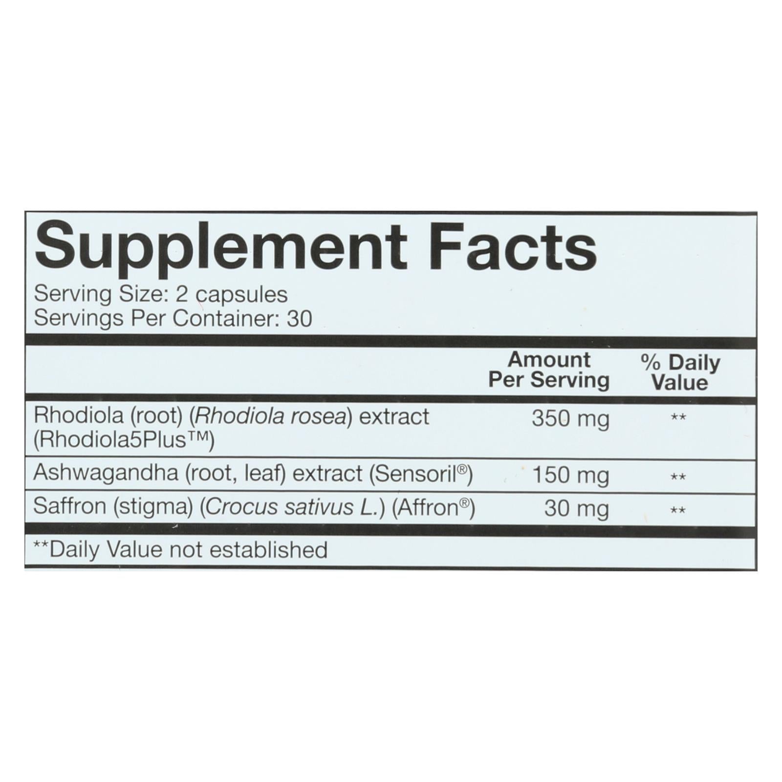 Youtheory - Saffron Advanced - 1 Each - 60 Ct