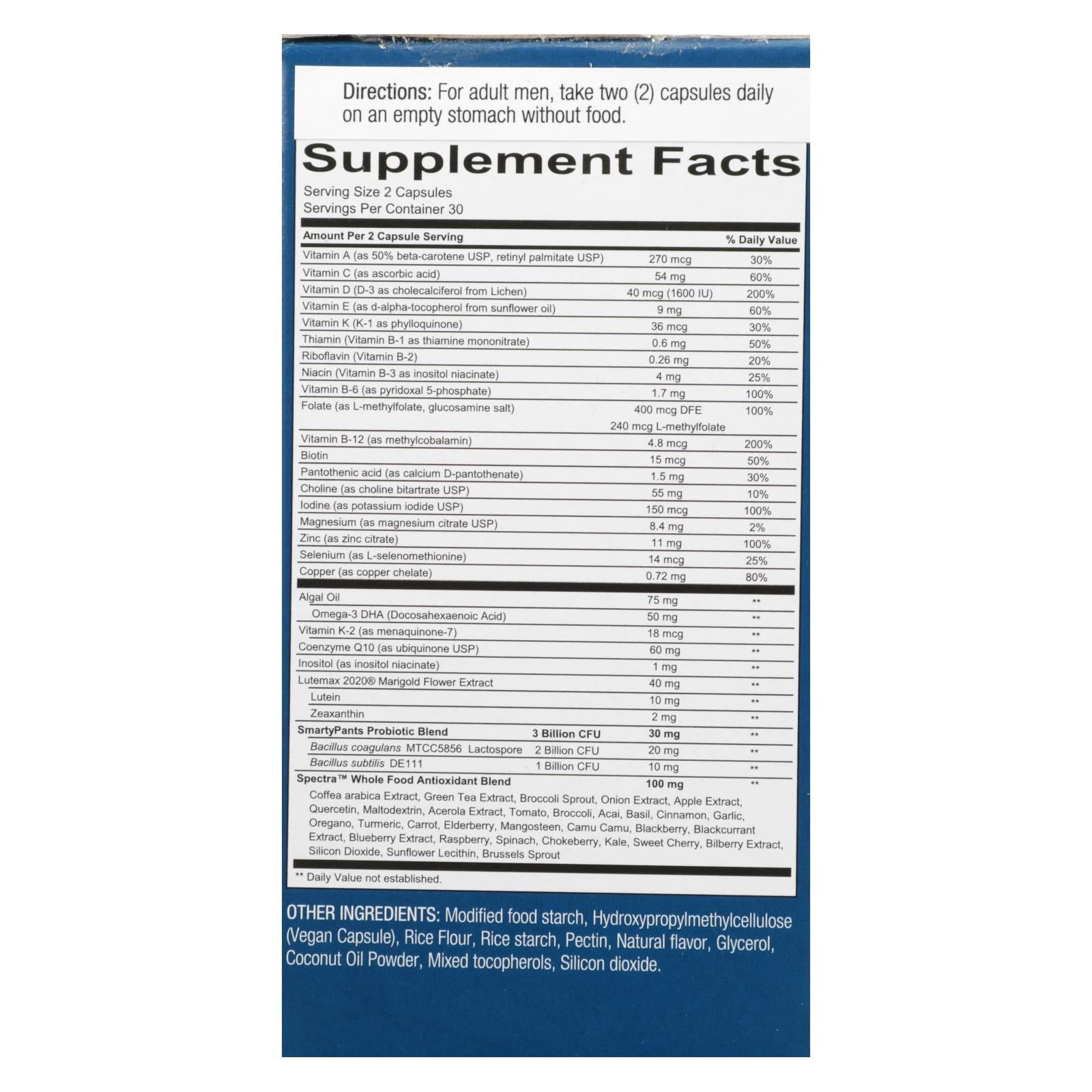 Smartypants - Mens Multi-vitamin Phd - 60 Ct.