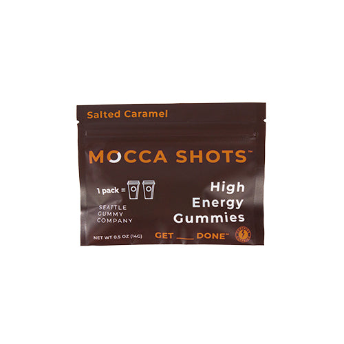 Salted Caramel Chocolate Mocca Shots Caffeine Gummies  (12-pack)
