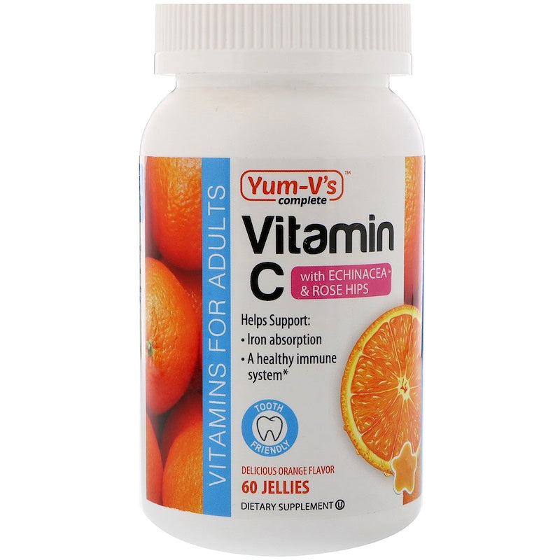 Yum Vs: Jelly Vitamin C + Echinacea, 60 Pc