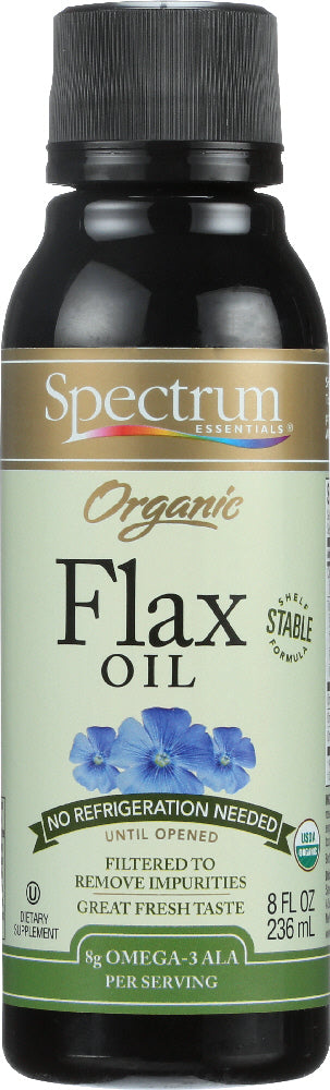 Spectrum Essential: Organic Flax Oil, 8 Oz