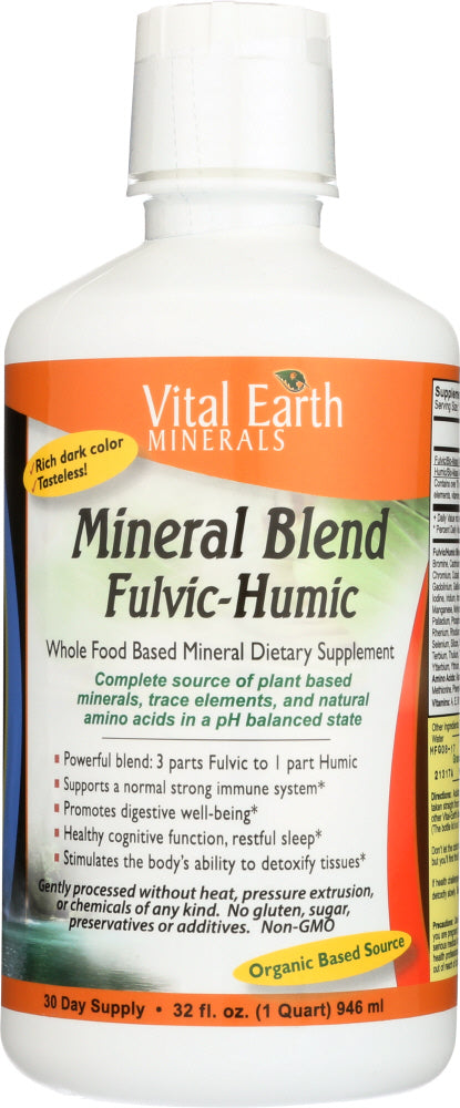 Vital Earth Minerals: Fulvic Humic Mineral Blend, 32 Oz