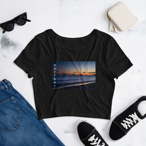 Women’s Crop Sunset Tee